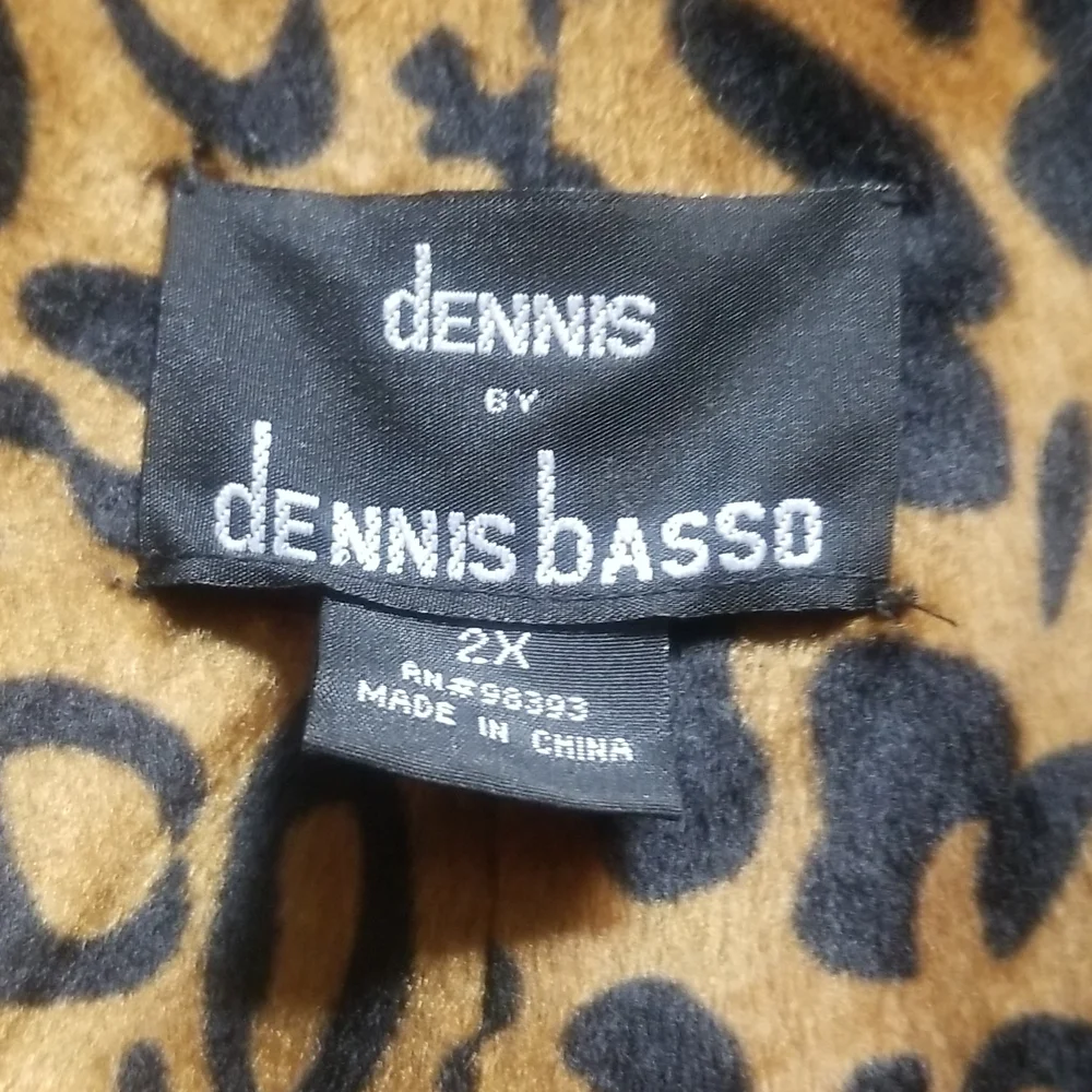 Dennis Basso Lined Coat. Size 2x.never worn..Water resistant 1 side, reversible - Picture 2 of 5